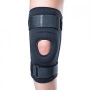 Straight support for patellar instability.